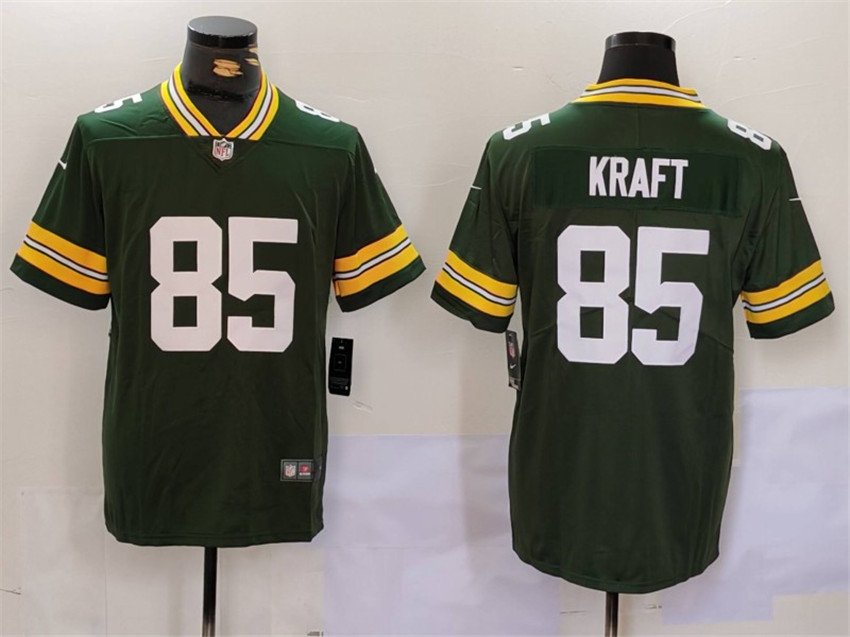 Green Green Bay Packers #85 Tucker Kraft Vapor Untouchable Stitched Football Jersey - GBJ234