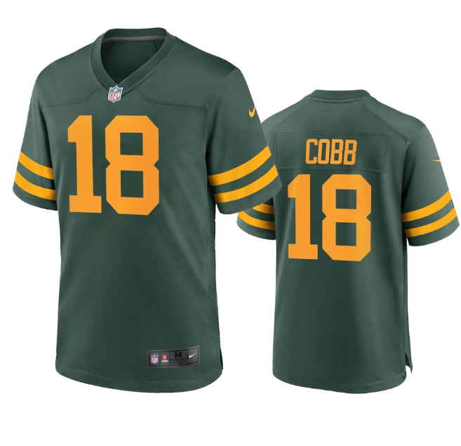 Green Green Bay Packers #18 Randall Cobb 2021 Stitched Football Jersey - GBJ224