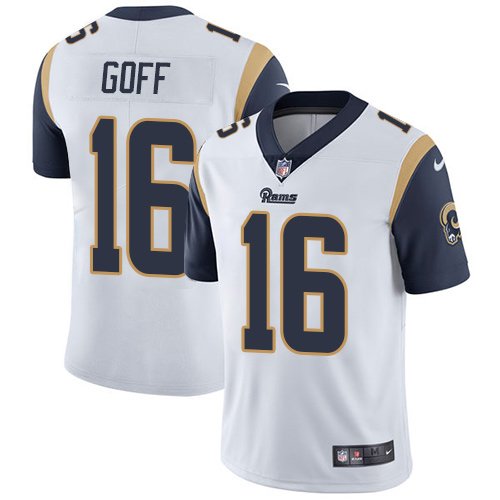Nike Rams #16 Jared Goff White Stitched NFL Vapor Untouchable Limited Jersey - LAR367