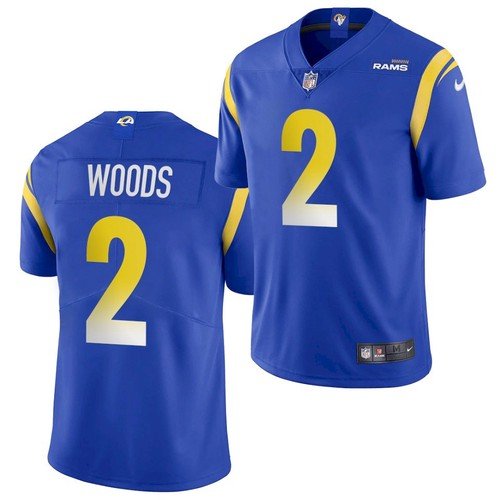 Royal Los Angeles Rams #2 Robert Woods Vapor Untouchable Limited Stitched Jersey - LAR263
