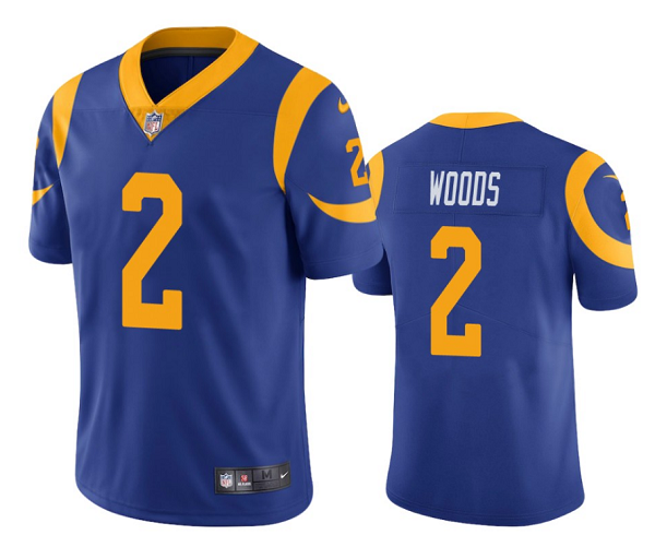 Blue Los Angeles Rams #2 Robert Woods Vapor Untouchable Limited Stitched Jersey - LAR323