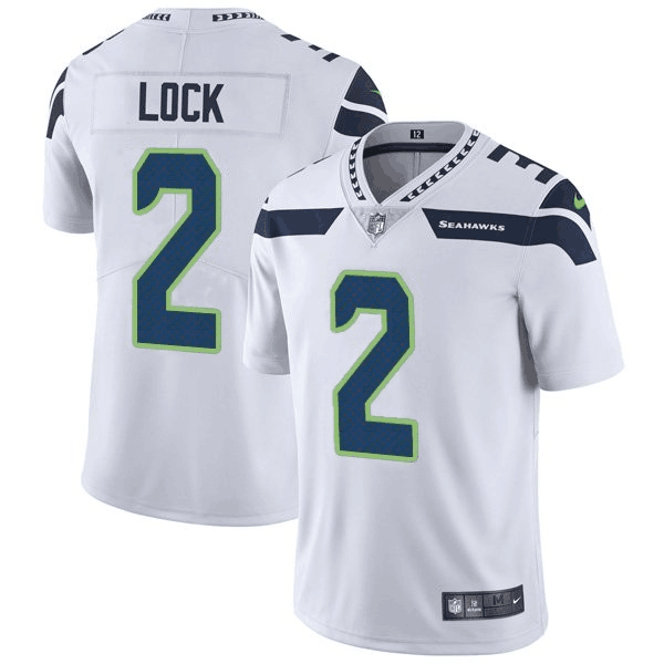 White Seattle Seahawks #2 Drew Lock Vapor Untouchable Limited Stitched Jersey