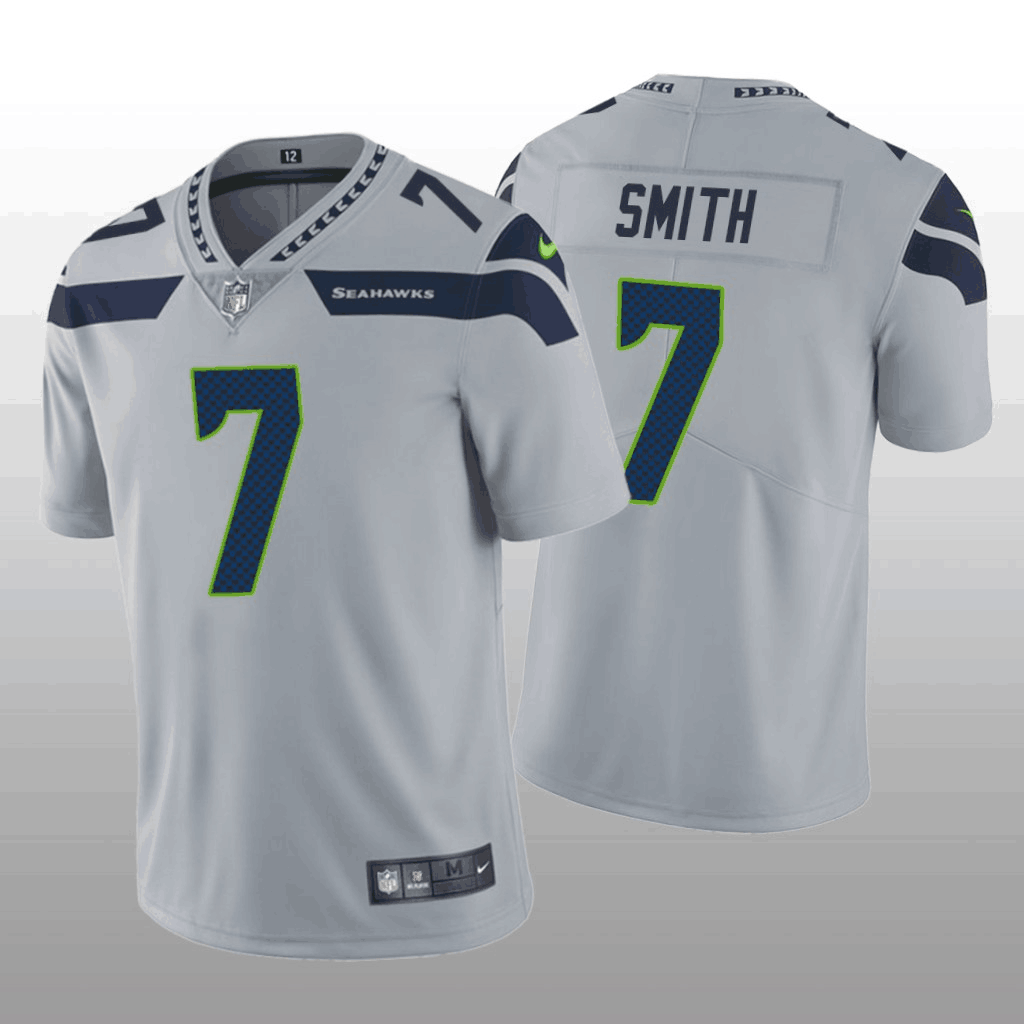 Grey Seattle Seahawks #7 Geno Smith Vapor Untouchable Limited Stitched Jersey
