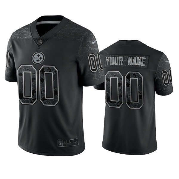 Pittsburgh Steelers Active Player Custom Reflective Limited Stitched Jersey - PSJ824