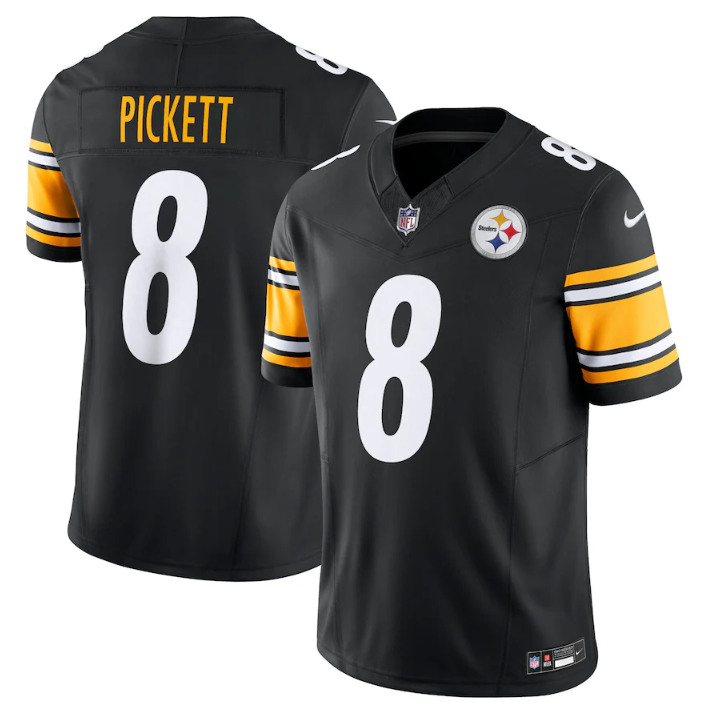 Black Pittsburgh Steelers #8 Kenny Pickett 2023 F.U.S.E. Vapor Untouchable Limited Jersey - PSJ27