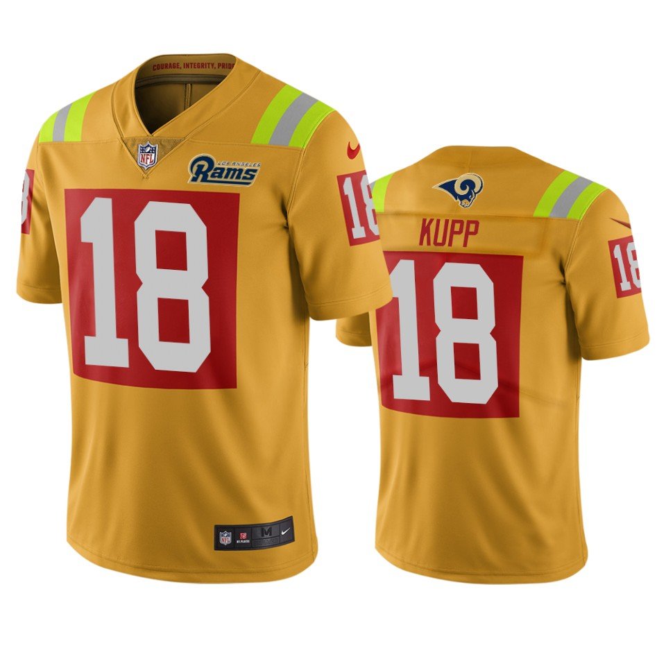 Los Angeles Rams #18 Cooper Kupp Gold Vapor Limited City Edition NFL Jersey - LAR313
