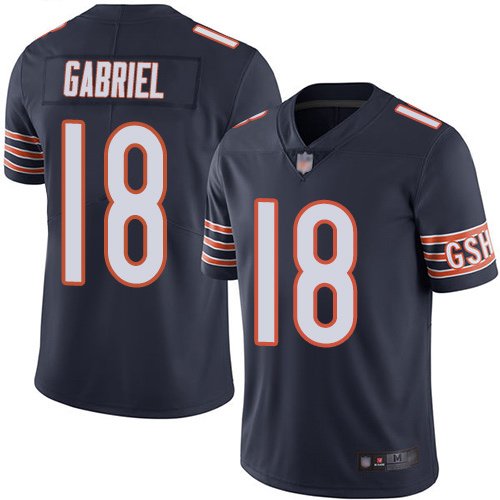 Nike Bears #18 Taylor Gabriel Navy Blue Team Color Stitched NFL Vapor Untouchable Limited Jersey - CBJ167
