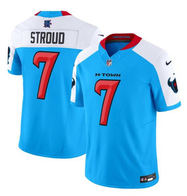 Blue/White Houston Texans #7 C.J. Stroud F.U.S.E. Vapor Limited Stitched Jersey - HTJ30
