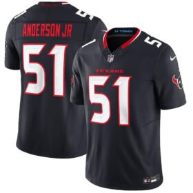 Navy Houston Texans Active Player Custom 2024 F.U.S.E Vapor Stitched Jersey - HTJ357