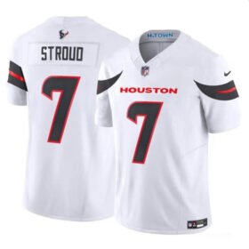 White Houston Texans Active Player Custom 2024 Vapor F.U.S.E. Limited Stitched Jersey - HTJ210