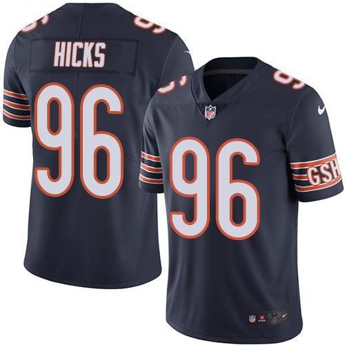 Nike Bears #96 Akiem Hicks Navy Blue Team Color Stitched NFL Vapor Untouchable Limited Jersey - CBJ278