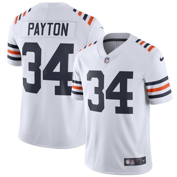 Nike Bears #34 Walter Payton White 2019 Alternate Classic Retired Stitched NFL Vapor Untouchable Limited Jersey - CBJ287