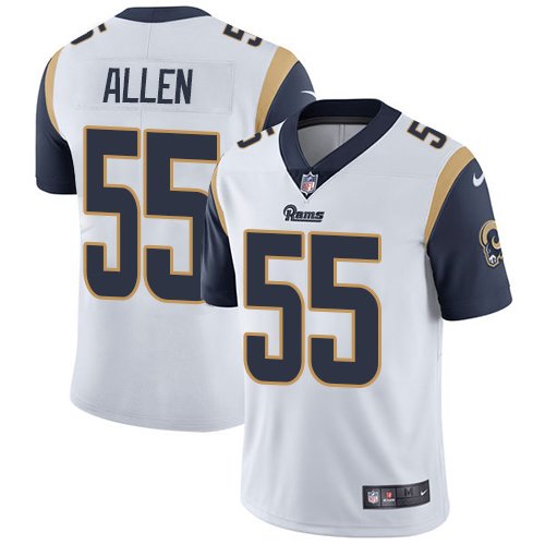 Nike Rams #55 Brian Allen White Stitched NFL Vapor Untouchable Limited Jersey - LAR153