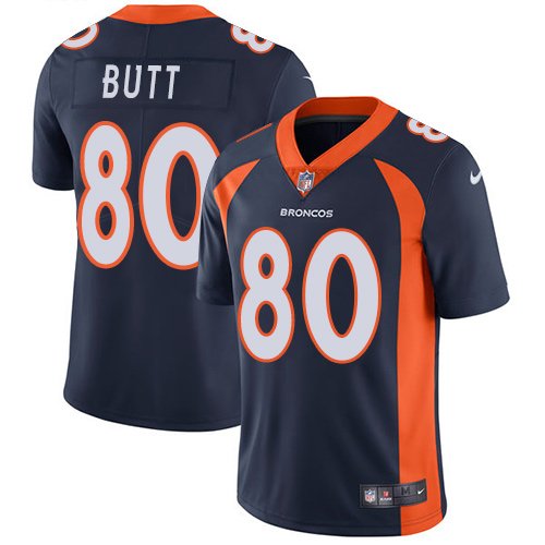 Nike Broncos #80 Jake Butt Navy Blue Alternate Stitched NFL Vapor Untouchable Limited Jersey