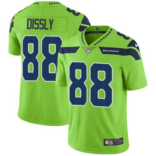 Nike Seahawks #88 Will Dissly Green Stitched NFL Limited Rush Jersey