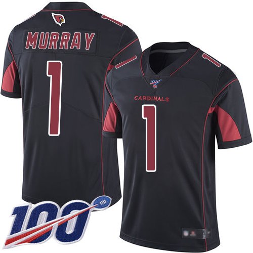 Nike Cardinals #1 Kyler Murray Black Stitched NFL Limited Rush 100th Season Jersey - ACJ303