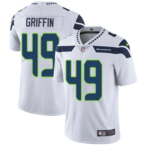 Nike Seahawks #49 Shaquem Griffin White Stitched NFL Vapor Untouchable Limited Jersey