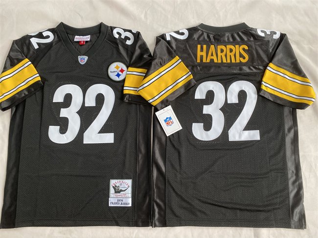 Black Pittsburgh Steelers #32 Franco Harris Stitched Football Jersey - PSJ233