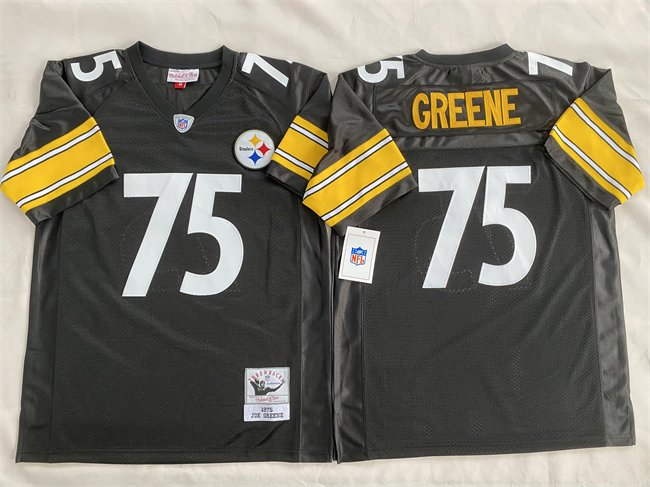 Black Pittsburgh Steelers #75 Joe Greene Stitched Football Jersey - PSJ166