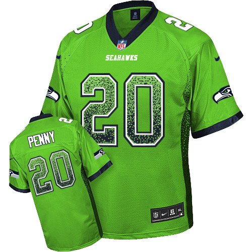 Nike Seahawks #20 Rashaad Penny Green Stitched NFL Elite Drift Fashion Jersey