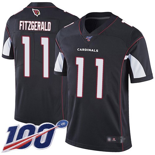 Nike Cardinals #11 Larry Fitzgerald Black Alternate Stitched NFL 100th Season Vapor Limited Jersey - ACJ238