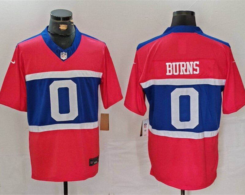 Red New York Giants #0 Brian Burns Century Alternate Vapor F.U.S.E. Limited Stitched Football Jersey - NYG102