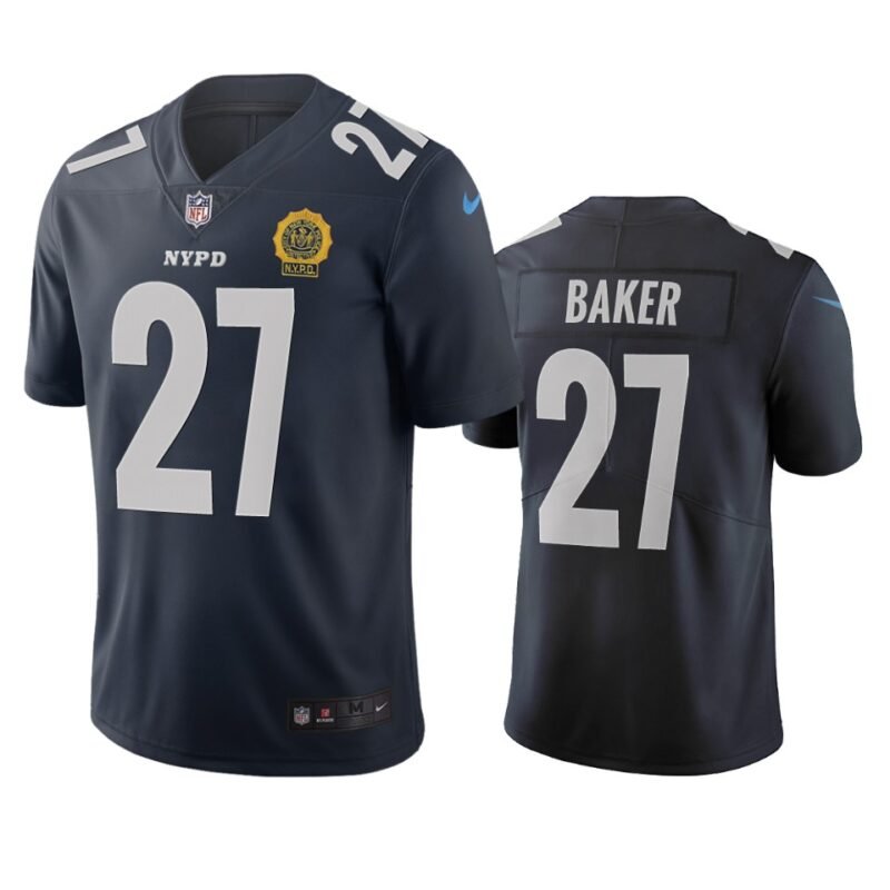 New York Giants #27 Deandre Baker Navy Vapor Limited City Edition NFL Jersey - NYG132
