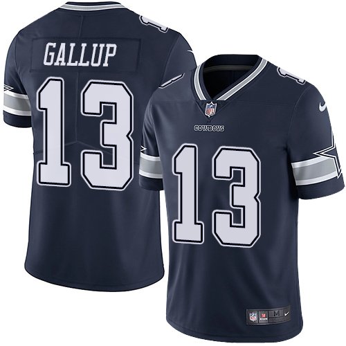Nike Cowboys #13 Michael Gallup Navy Blue Team Color Stitched NFL Vapor Untouchable Limited Jersey - DLC137