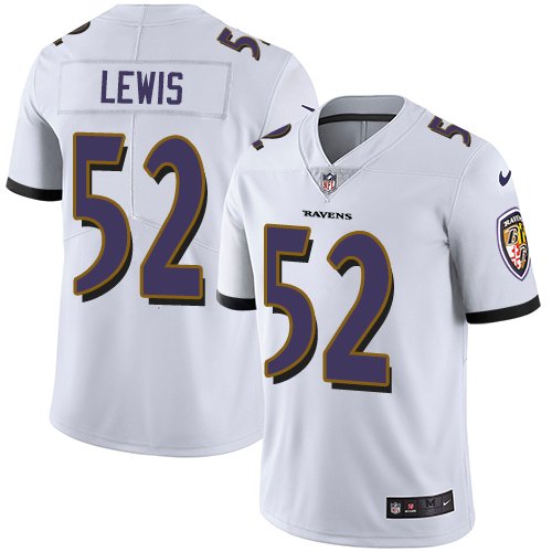 Nike Ravens #52 Ray Lewis White Stitched NFL Vapor Untouchable Limited Jersey - BRJ179