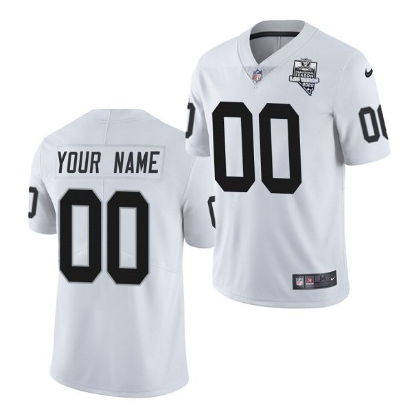 Las Vegas Raiders ACTIVE PLAYER Custom 2020 White Inaugural Season Vapor Limited Stitched Jersey - LVR180