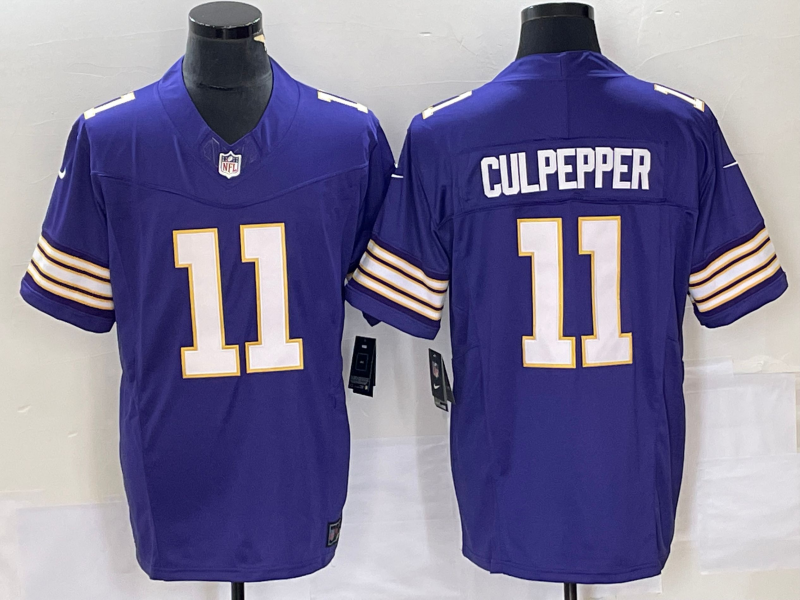 Purple Minnesota Vikings #11 Daunte Culpepper 2023 F.U.S.E. Vapor Untouchable Limited Stitched Jersey - MVJ94