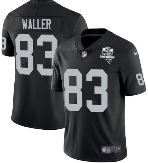 Las Vegas Raiders Black #83 Darren Waller 2020 Inaugural Season Vapor Limited Stitched Jersey - LVR142