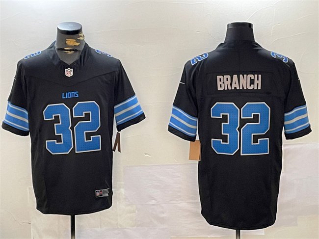 Black Detroit Lions #32 Brian Branch 2024 F.U.S.E. 2nd Alternate Vapor Limited Stitched Jersey - DTL264