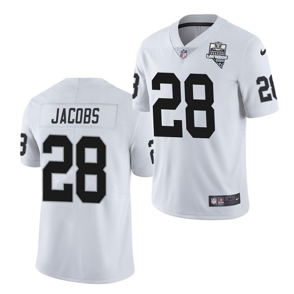 Las Vegas Raiders White #28 Josh Jacobs 2020 Inaugural Season Vapor Untouchable Limited Stitched Jersey - LVR195