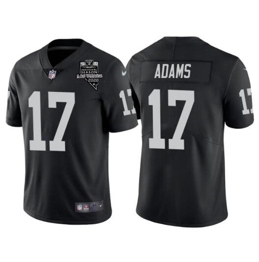 Black Las Vegas Raiders #17 Davante Adams With 2020 Inaugural Season Patch Vapor Limited Stitched Jersey - LVR242