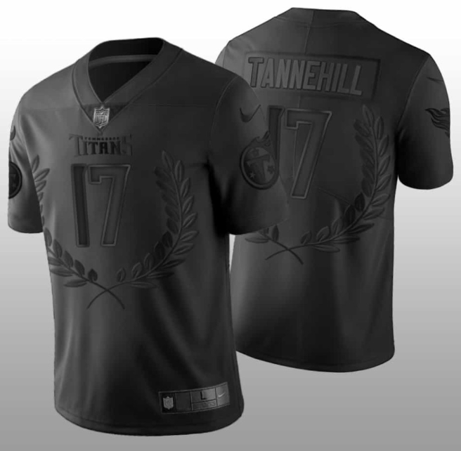 Black Tennessee Titans #17 Ryan Tannehill Vapor Untouchable Stitched Jersey - TNT75