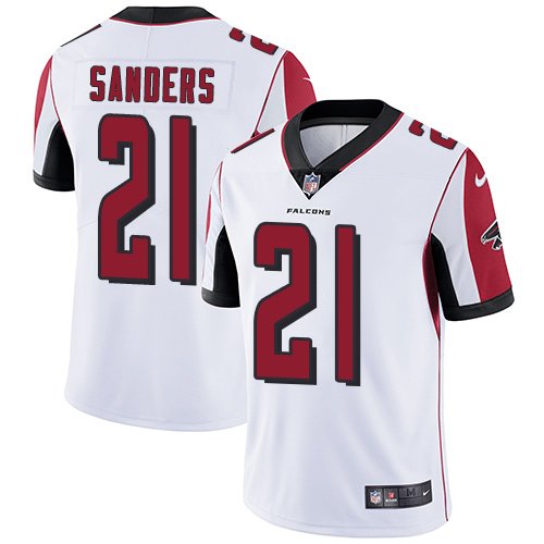 Nike Falcons #21 Deion Sanders White Stitched NFL Vapor Untouchable Limited Jersey - AFJ127