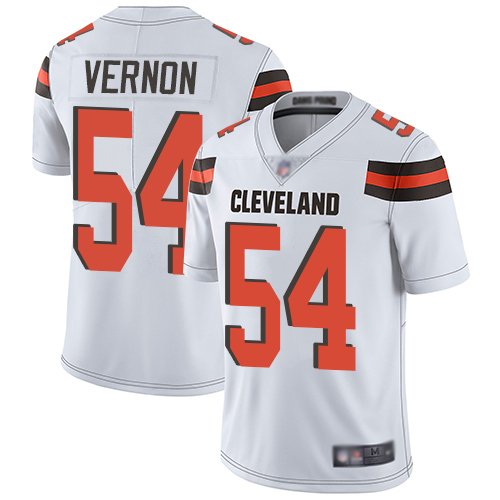 Nike Browns #54 Olivier Vernon White Stitched NFL Vapor Untouchable Limited Jersey - CLB241