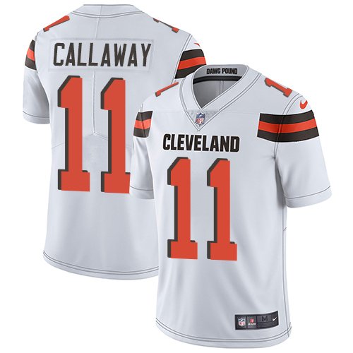 Nike Browns #11 Antonio Callaway White Stitched NFL Vapor Untouchable Limited Jersey - CLB46