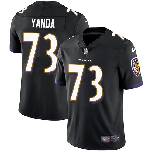Nike Ravens #73 Marshal Yanda Black Alternate Stitched NFL Vapor Untouchable Limited Jersey - BRJ277