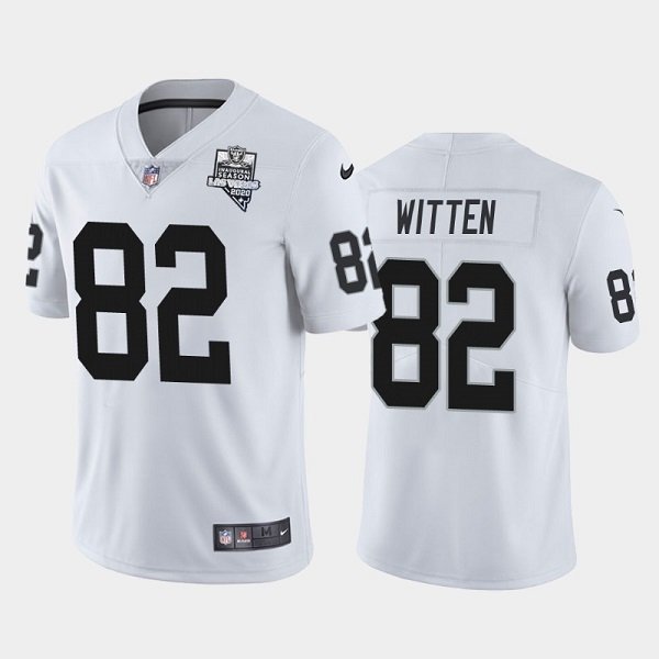 Las Vegas Raiders White #82 Jason Witten 2020 Inaugural Season Vapor Limited Stitched Jersey - LVR252