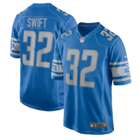 Blue Detroit Lions #32 D'Andre Swift 2021 Vapor Untouchable Limited Stitched Jersey - DTL213