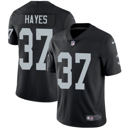 Black Las Vegas Raiders #37 Lester Hayes Vapor Limited Stitched Jersey - LVR278