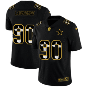 Dallas Cowboys #90 Demarcus Lawrence Nike Carbon Black Vapor Cristo Redentor Limited NFL Jersey - DLC381