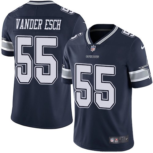 Nike Cowboys #55 Leighton Vander Esch Navy Blue Team Color Stitched NFL Vapor Untouchable Limited Jersey - DLC392