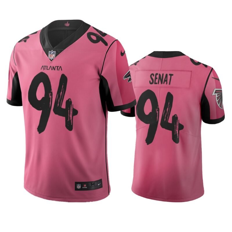 Atlanta Falcons #94 Deadrin Senat Pink Vapor Limited City Edition NFL Jersey - AFJ147