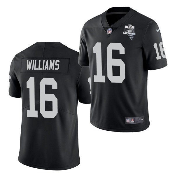 Las Vegas Raiders Black #16 Tyrell Williams 2020 Inaugural Season Vapor Limited Stitched Jersey - LVR146