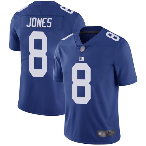 New York Giants #8 Daniel Jones Red Vapor Untouchable Limited Stitched NFL Jersey - NYG214