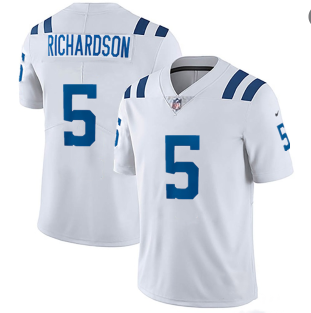 White Indianapolis Colts #5 Anthony Richardson 2023 Draft Vapor Untouchable Stitched Football Jersey - IDC50