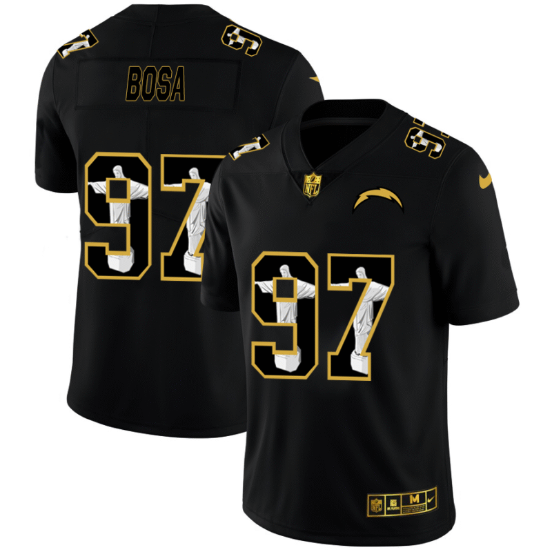 Los Angeles Chargers #97 Joey Bosa Nike Carbon Black Vapor Cristo Redentor Limited NFL Jersey - LCJ79